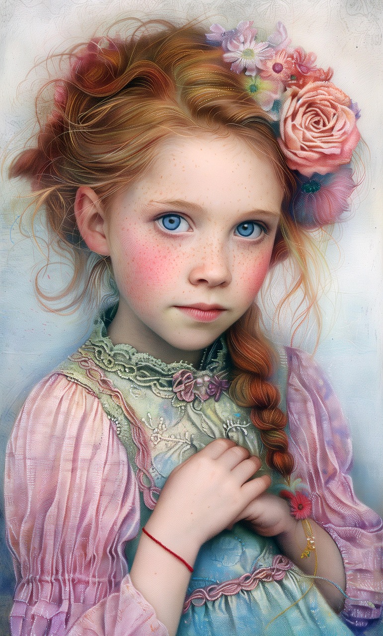 Download Ai Generated Girl Little Girl Royalty Free Stock 
