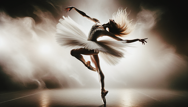 Free ai generated woman ballerina illustration