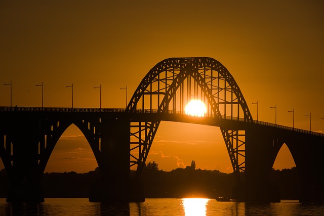 Brücke, Architektur, Natur, Nacht