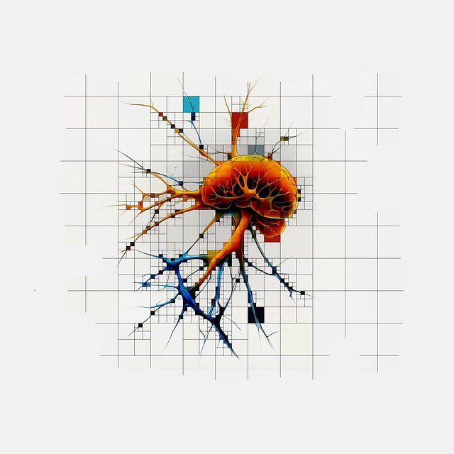 Free ai generated neuron brain illustration
