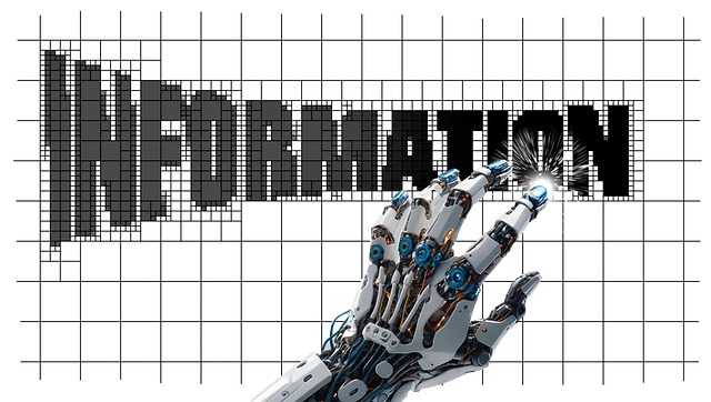 Free information robot cyborg illustration