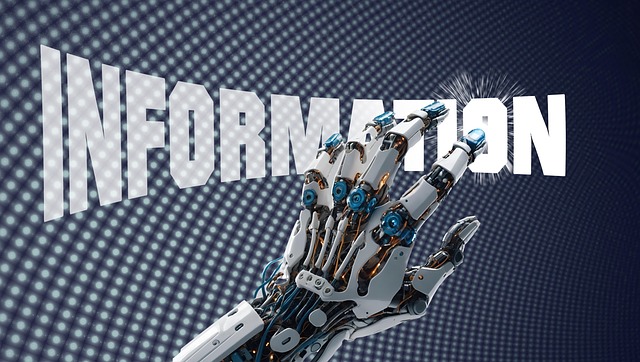 Free information robot cyborg illustration