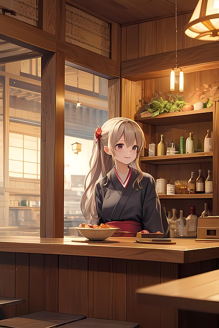 Free ai generated woman counter illustration