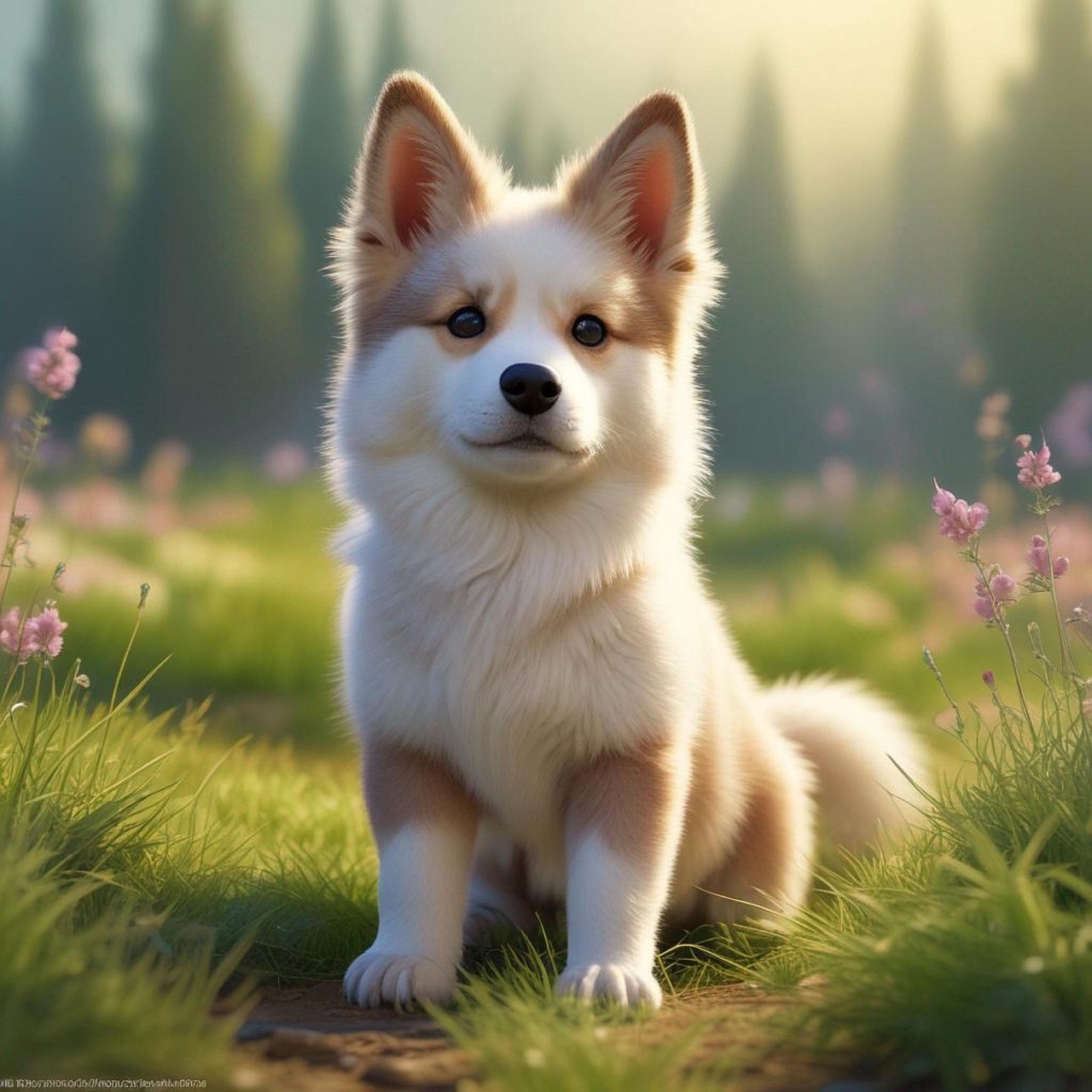 Download free HD stock image of Ai Generated Dog Free ai generated dog puppy illustration