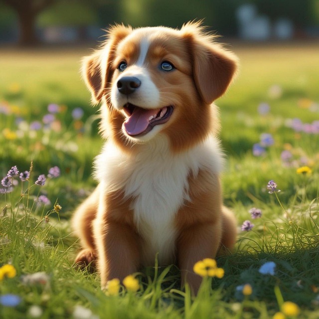 Free ai generated dog puppy illustration