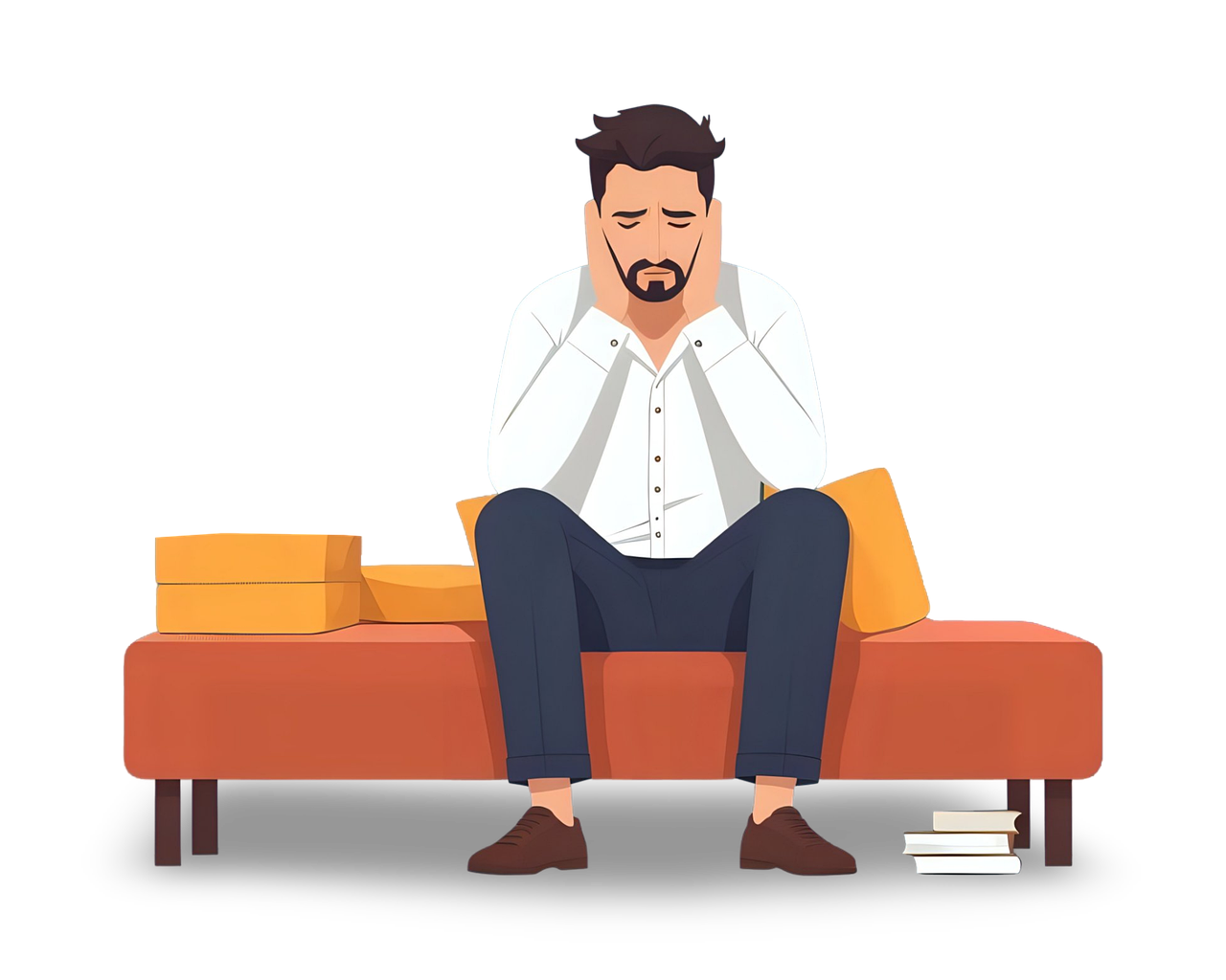 Download Exhausted, Tired, Sleep. RoyaltyFree Stock Illustration Image