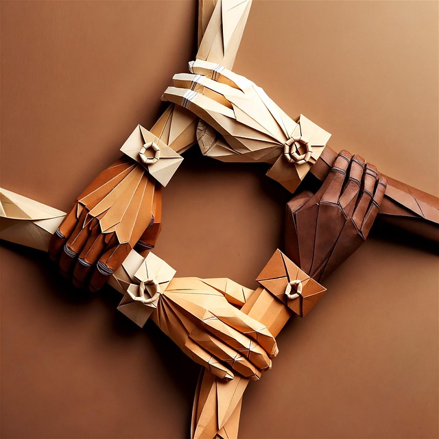 Free ai generated origami diversity illustration