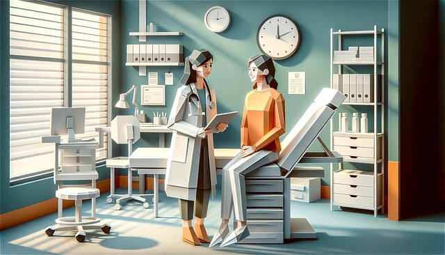 Free ai generated origami hospital illustration