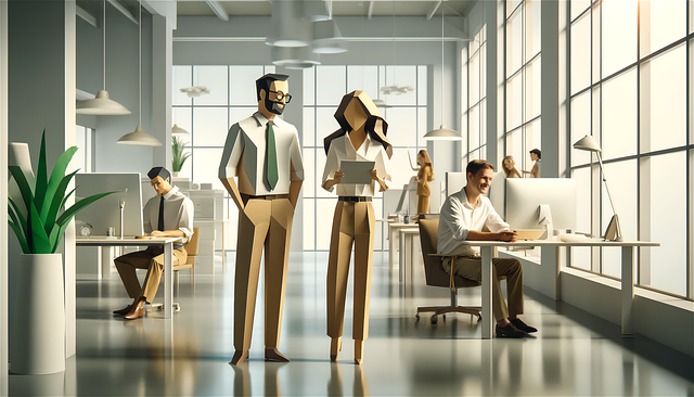 Ai Generiert, Origami-Stil