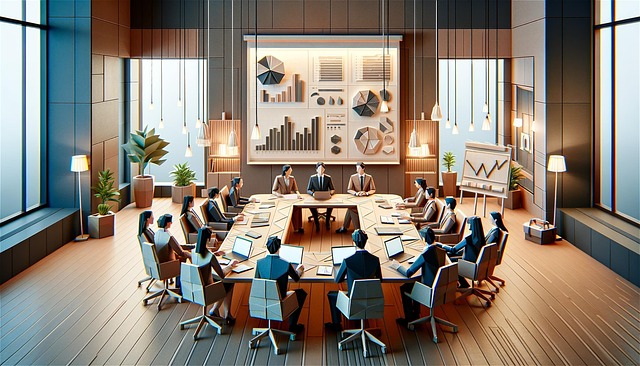 Free ai generated meeting origami illustration