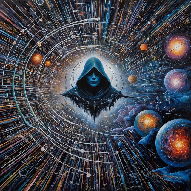 Free ai generated face mystic illustration