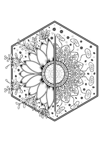 Free mandala flower ornament vector