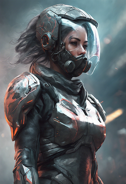 Free ai generated woman astronaut illustration