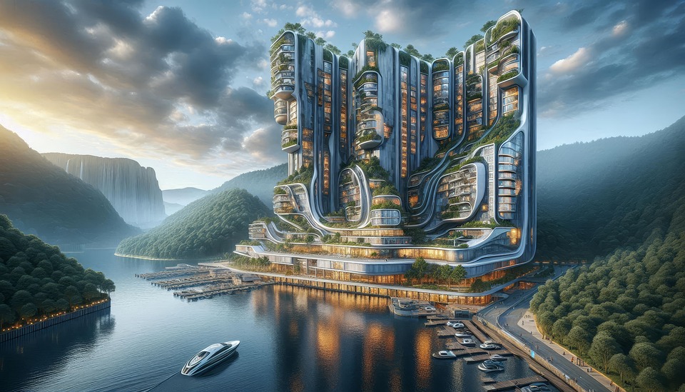 Computer Generated Buildings Download Ai Generated, Building, Futuristic. Royalty-Free Stock ...