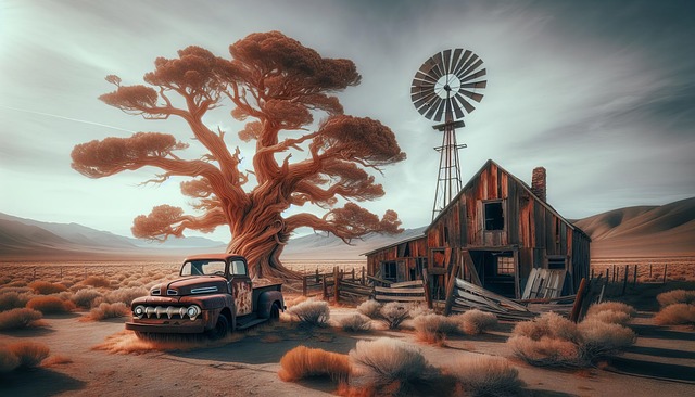 Download free HD stock image of Ai Generated Farm House Free ai generated farm house house illustration