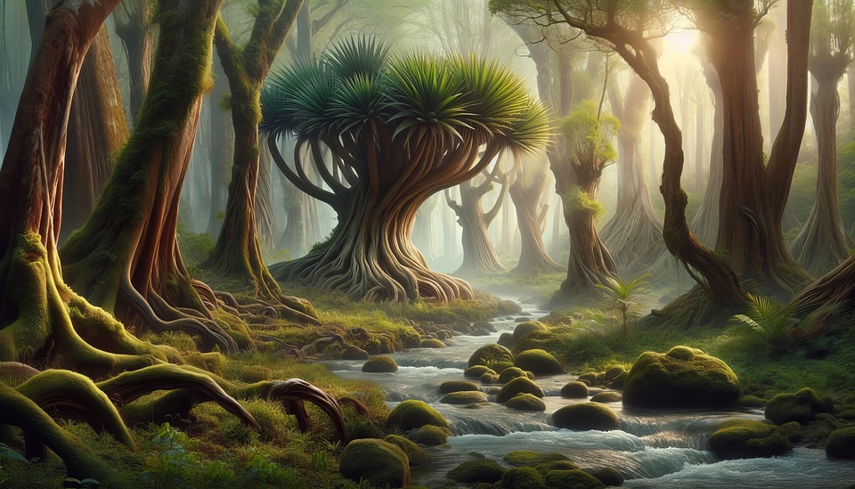 Download Ai Generated, Alien, Trees. Royalty-Free Stock Illustration ...