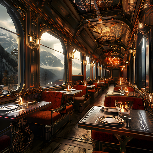 Free ai generated travel train illustration