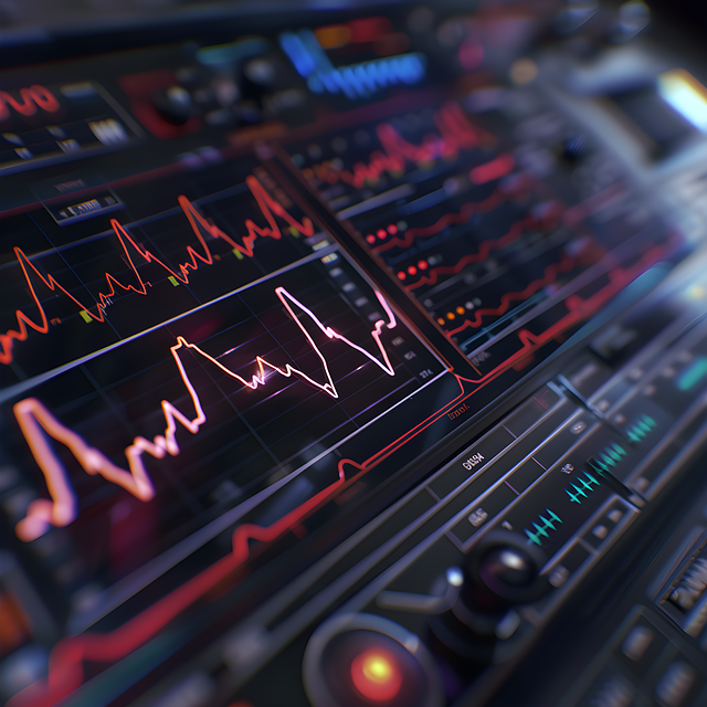 Free amplitude frequency sound illustration