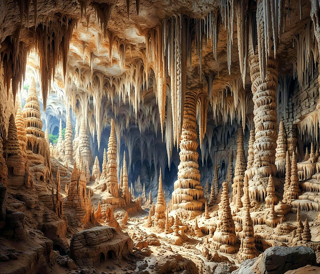 Free höhle tropfsteinhöhle stalagmiten illustration