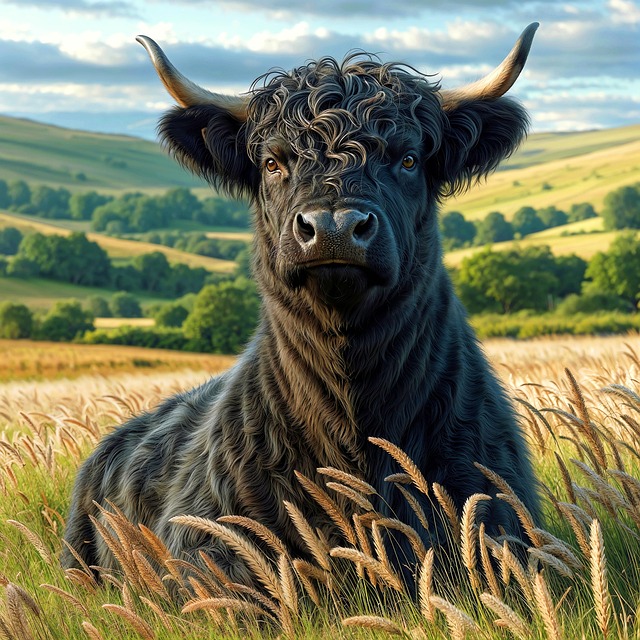 Galloway, Toro, Escocia, Animal