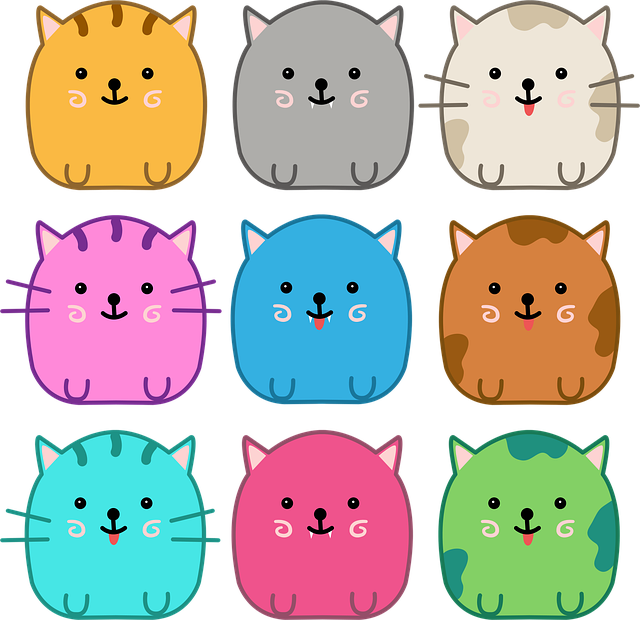Free cats animals kitten illustration