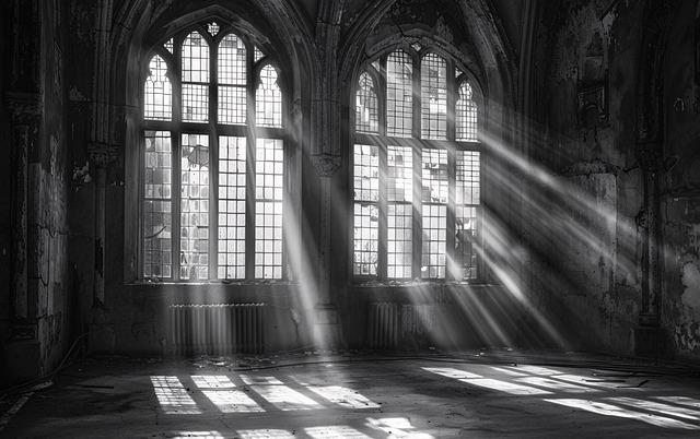 Free sunlight beams windows illustration