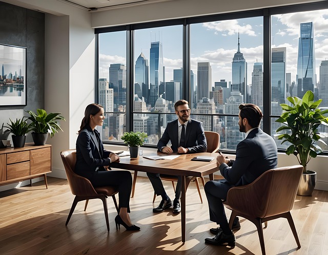 Free ai generated interview interviewer illustration
