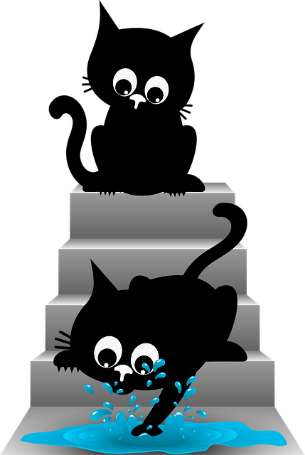 Free cats stairs staircase vector