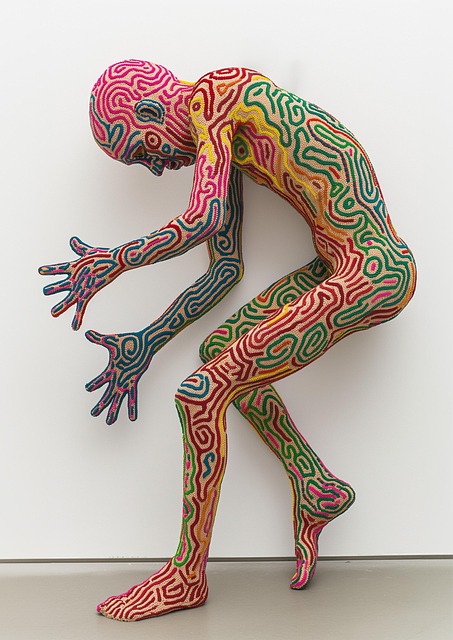 Free ai generated sculpture colorful illustration