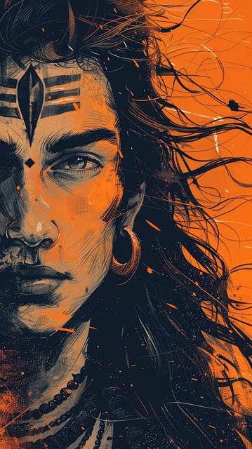 Free ai generated shiva hindu god illustration