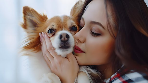 Ai Genereret, Kvinde, Papillon, Hund