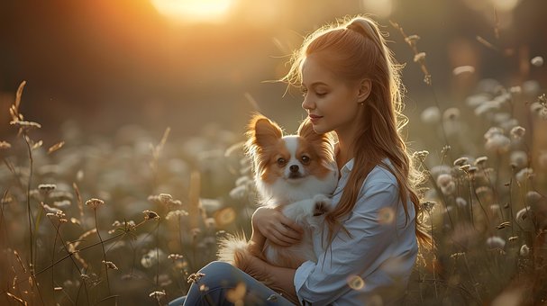 Ai Genereret, Kvinde, Papillon, Hund