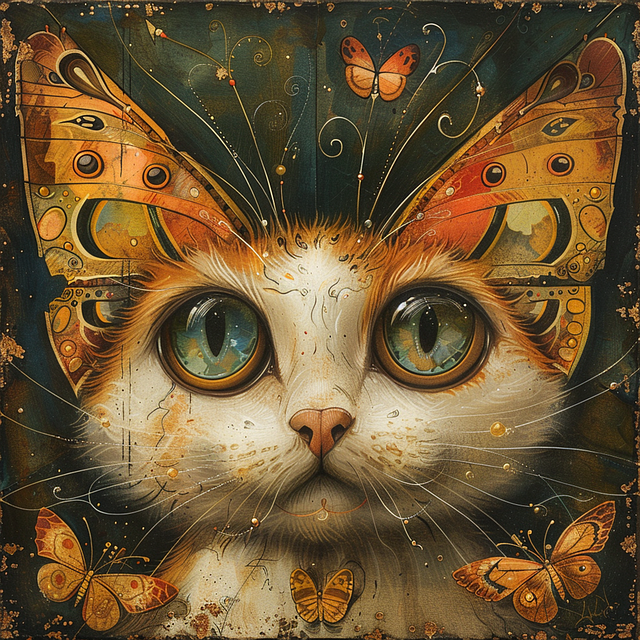 Free ai generated butterfly alien illustration