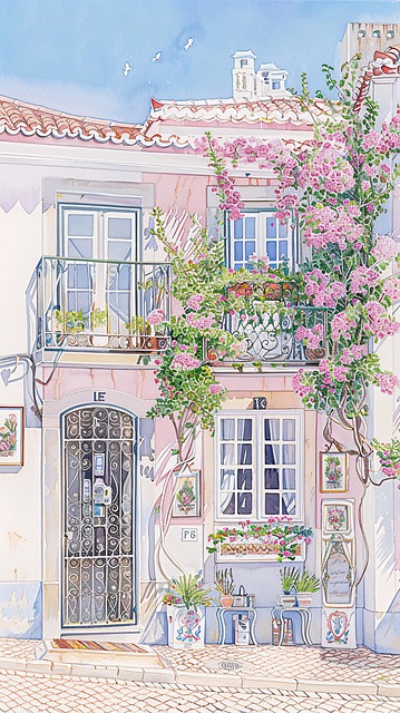 Free ai generated storefront building illustration