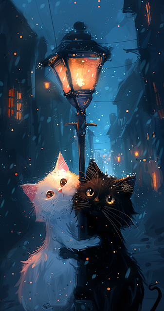 Free ai generated cats love illustration