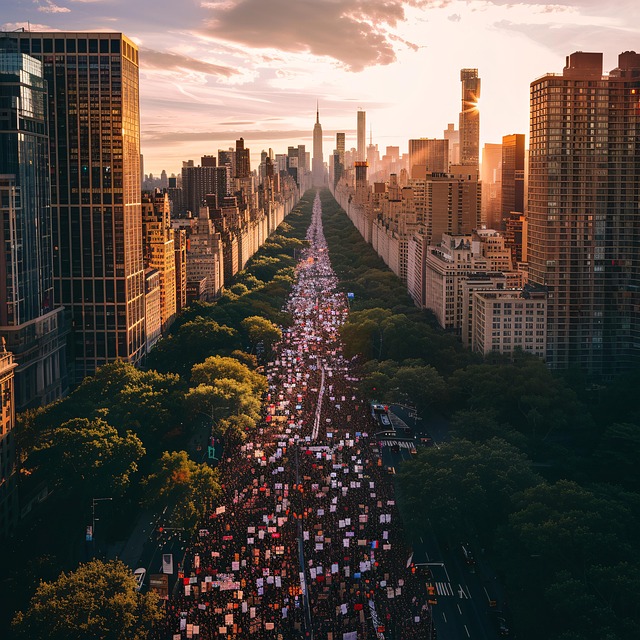 Free ai generated protest rally illustration