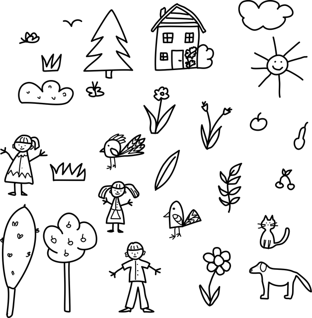 Natur, Børn, Sød, Minimalistisk, Kat