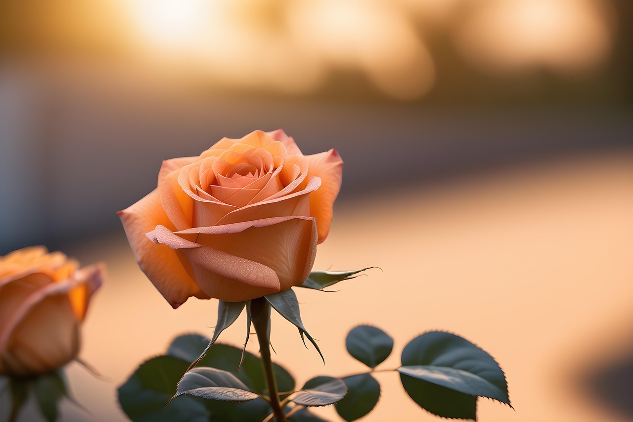 Download Ai Generated, Rose, Floral Background. Royalty-Free Stock ...