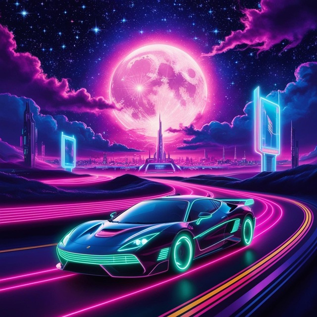Synthwave, Cyberpunk, O Plano De Fundo