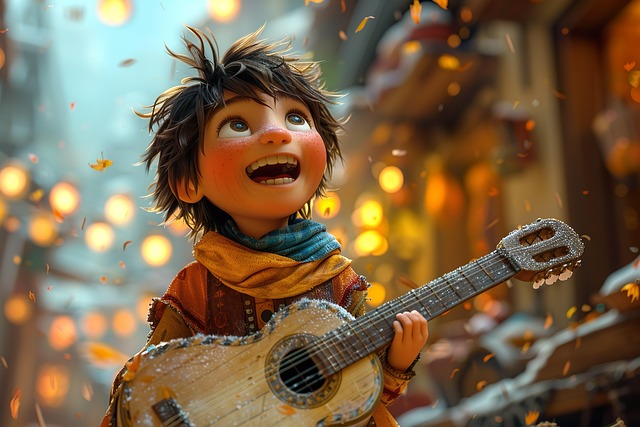 Ai Generiert, Gitarre, Junge, Musik