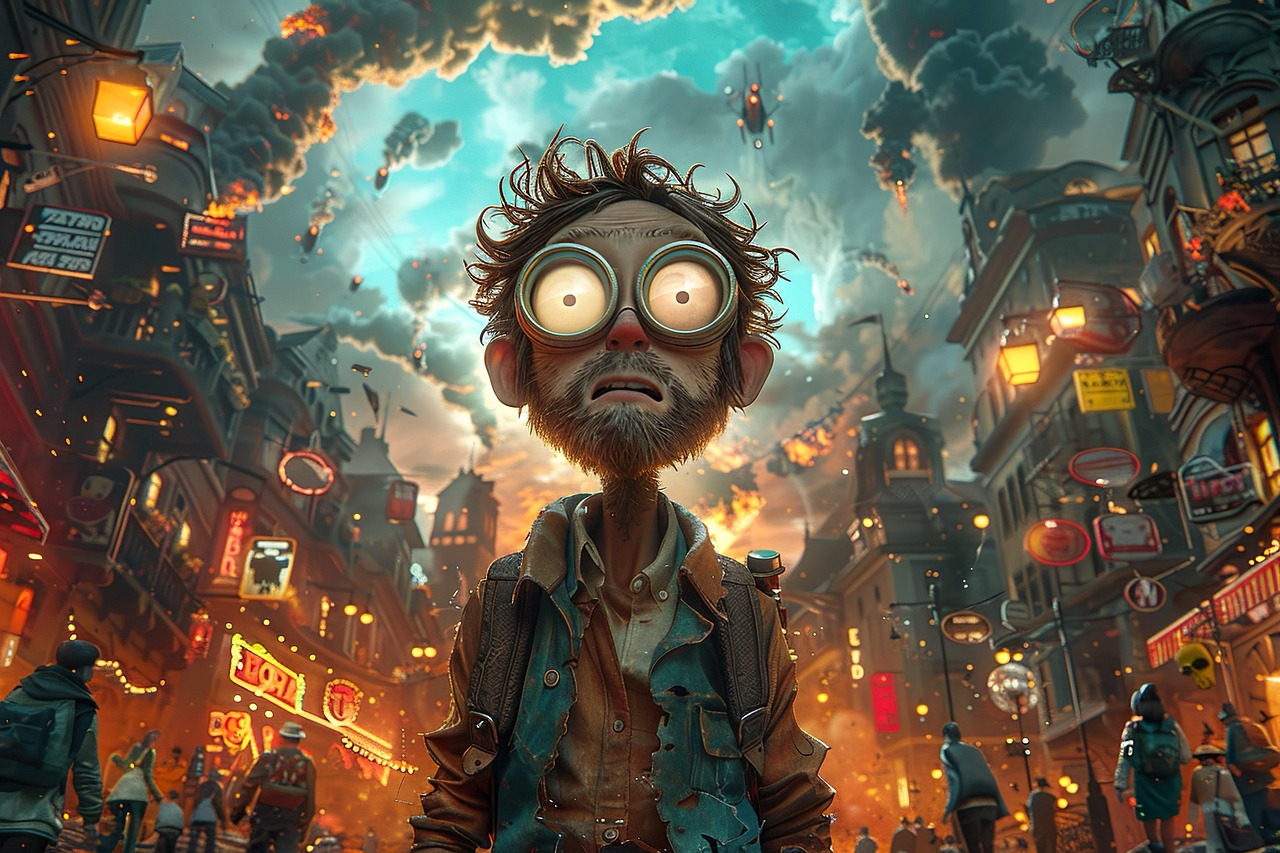 Download free HD stock image of Ai Generated Man Free ai generated man fire illustration