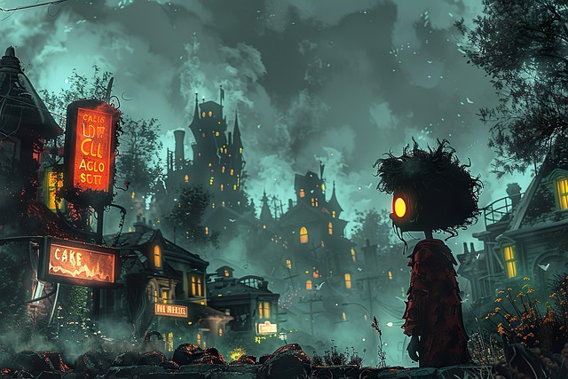 Download free HD stock image of Ai Generated Town Free ai generated town village illustration