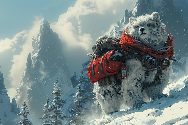 Free ai generated snow creature snow illustration