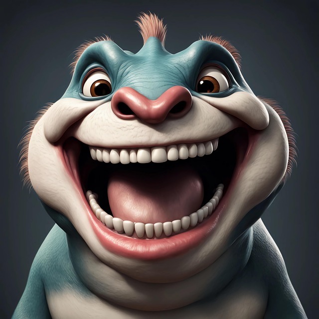 Free ai generated monster character illustration