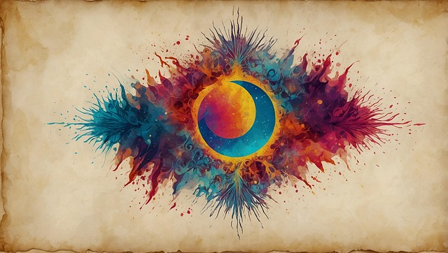 Free ai generated moon abstract illustration