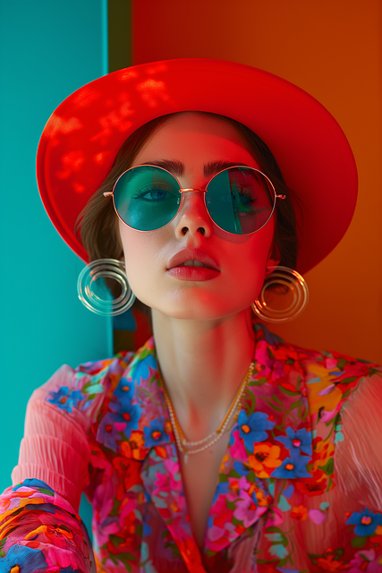 Free ai generated woman fashion illustration