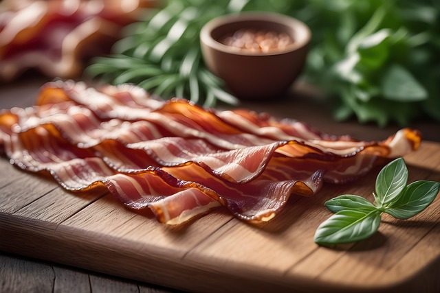 Free ai generated bacon food illustration