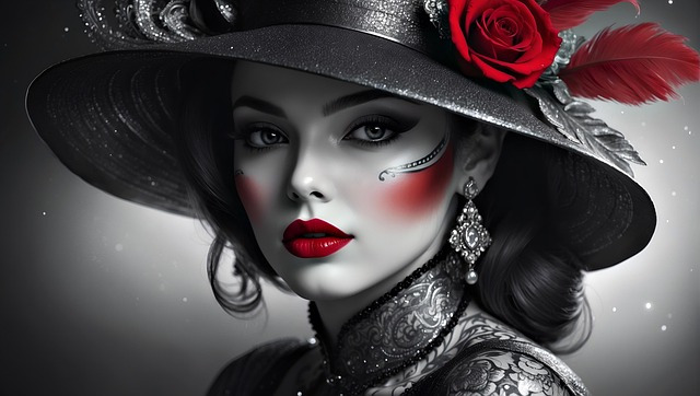 Free ai generated woman face illustration