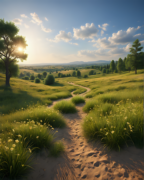 Download Countryside, Outdoors, Path. Royalty-Free Stock Illustration ...