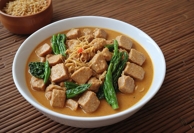 Free ai generated tofu meal illustration
